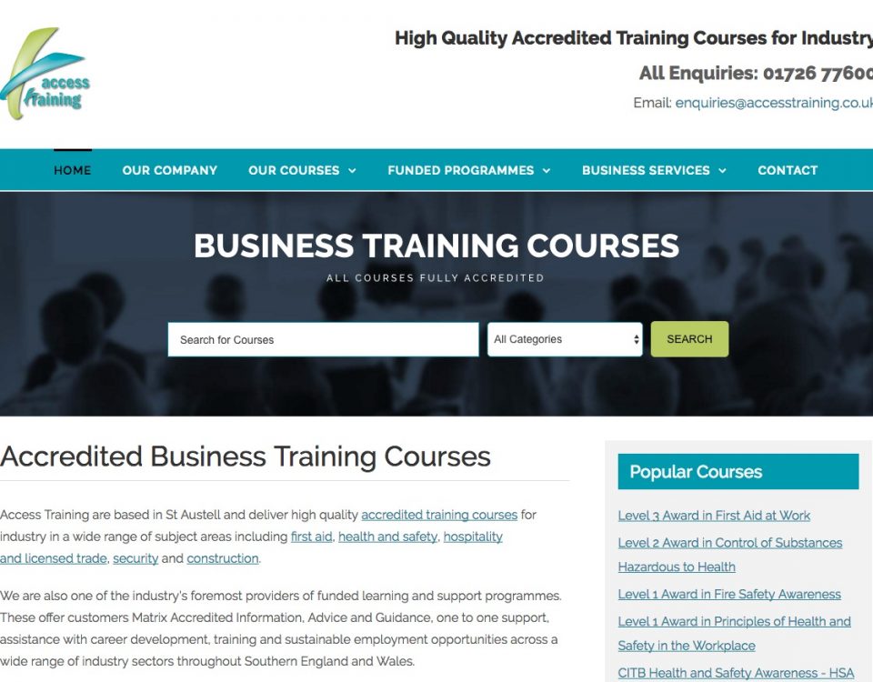 Access Training - Business Courses in St Austell